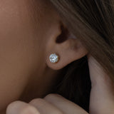 E107 ~ Moissanite Earrings