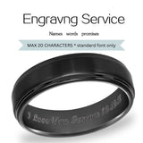 Engraving - Tungsten Ring up to 20 characters