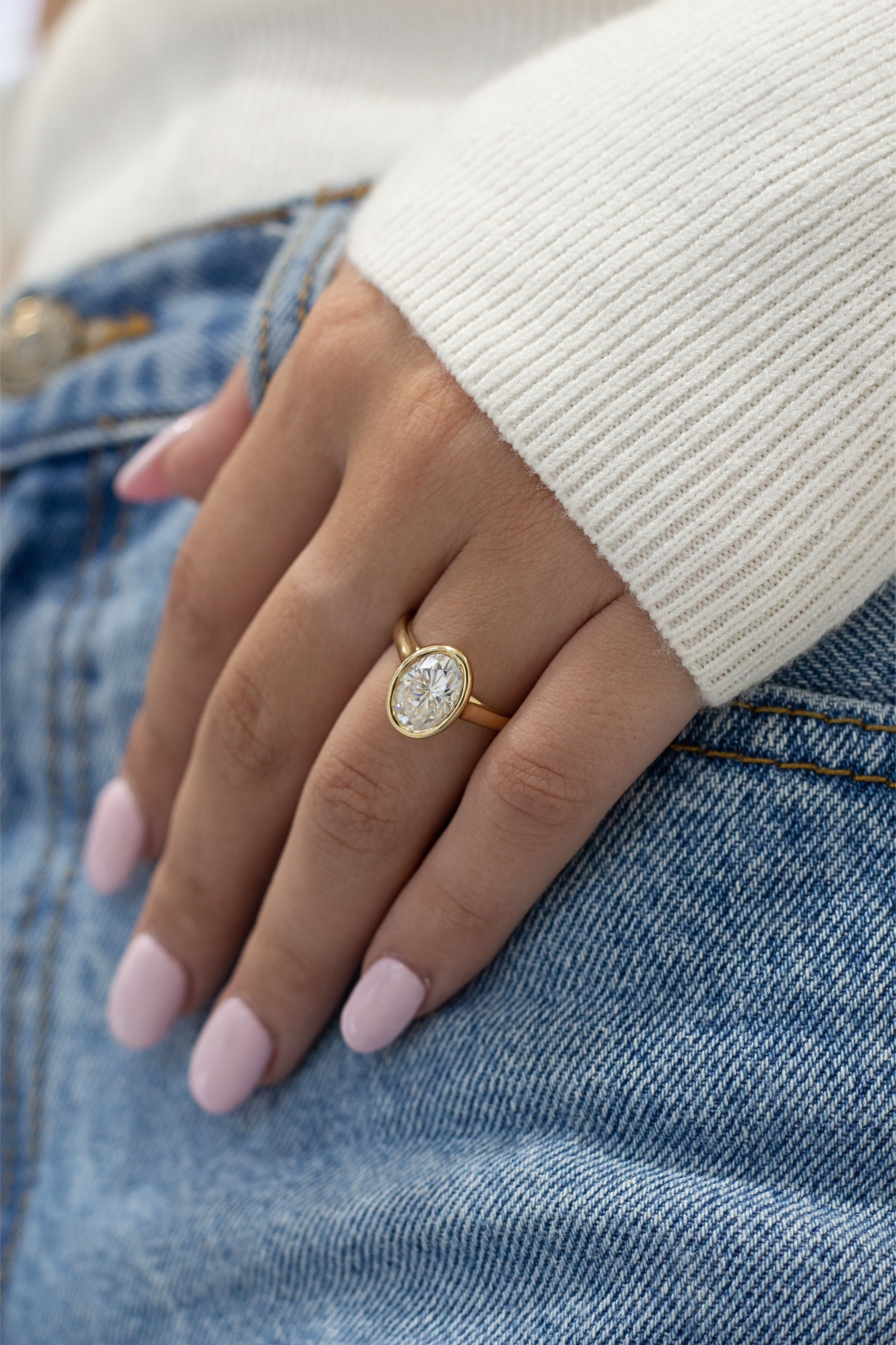 Woman Moissanite Diamond Ring Gilbert, AZ