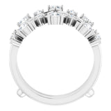 WB0187M ~ MOISSANITE RING GUARD