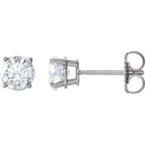 Earrings ~ 2.0Ct Moissanite 4 Prong Earrings - Earrings