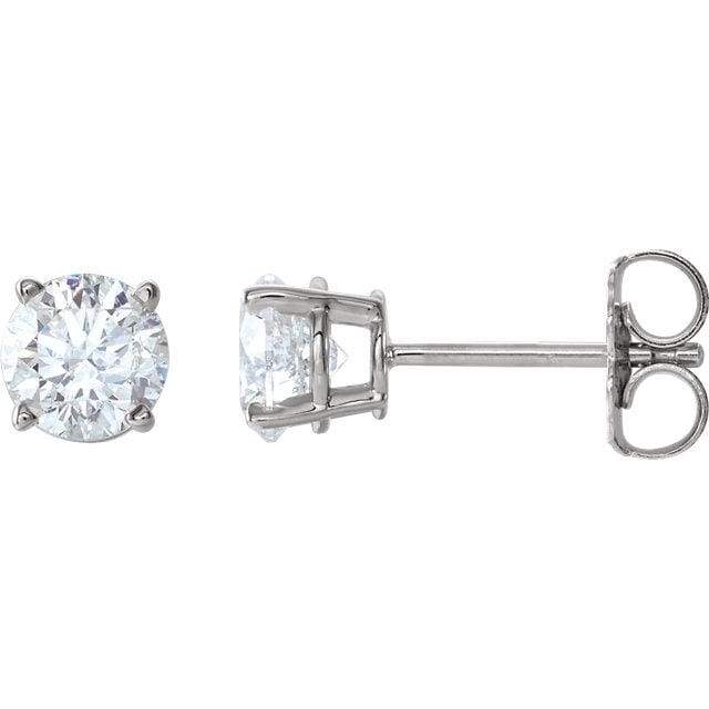 Earrings ~ 2.0Ct Moissanite 4 Prong Earrings - Earrings