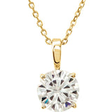 N208 ~ Moissanite Necklace