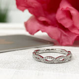 WB073M ~ MOISSANITE BAND
