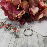 WB0190M ~ MOISSANITE STEM WEDDING BAND