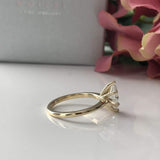 Ahria ~ 14Ky 10X5Mm Marquise Charles & Colvard F1 Moissainte Solitaire - Ring