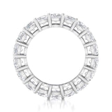 Ebm013 ~ Moissanite ~5.40Ct Cushion Eternity White Gold - Bands