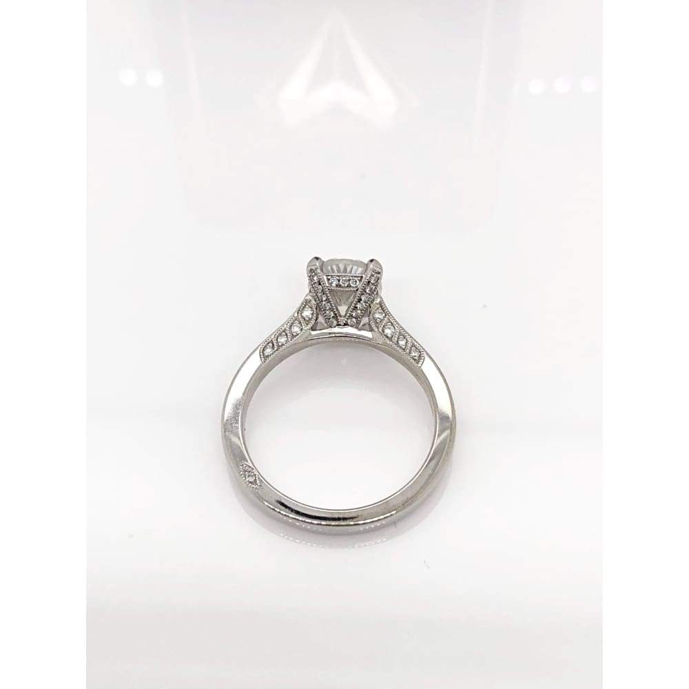 Eternal Collection ~ Danielle ~ 18Kw 9X7Mm Oval Moissanite Diamond Band - Ring