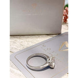 Lee Ann ~ 18Kw 8Mm Round Moissanite Diamond Basket - Ring