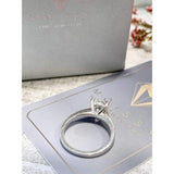 Lee Ann ~ 18Kw 8Mm Round Moissanite Diamond Basket - Ring