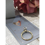 Vashti ~ 18Kyw 9X7Mm Oval Moissanite Diamond Hidden Halo And Band - Ring