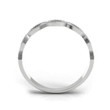 Wb051 ~ Diamond ~ 0.19 Ct Infinity Wedding Band - Bands