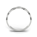 Wb051 ~ Diamond ~ 0.19 Ct Infinity Wedding Band - Bands