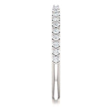 Wb059 ~ Diamond ~ .20Ct Round White Gold Wedding Band - Bands