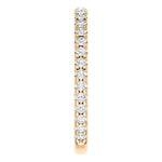Wb072 ~ Diamond ~ 0.40Ct Rose Gold Wedding Band - Bands