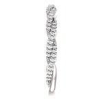 Wb074~ Diamond ~ 0.25Ct Infinity White Gold Wedding Band - Bands