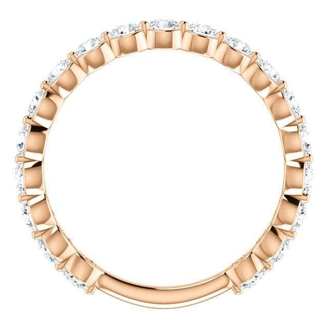 Wbm0086 ~ 14Kr - 1.17Ctw Single Prong Set Band - Bands