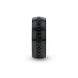 TALON Black Titanium Ring with Black Sapphires