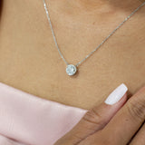 N204 ~ Moissanite Necklace