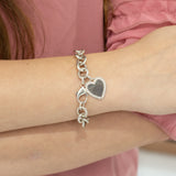 B020 - 925 Sterling silver Heart Bracelet