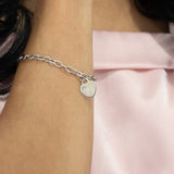 B019 - 925 Sterling silver Heart Bracelet