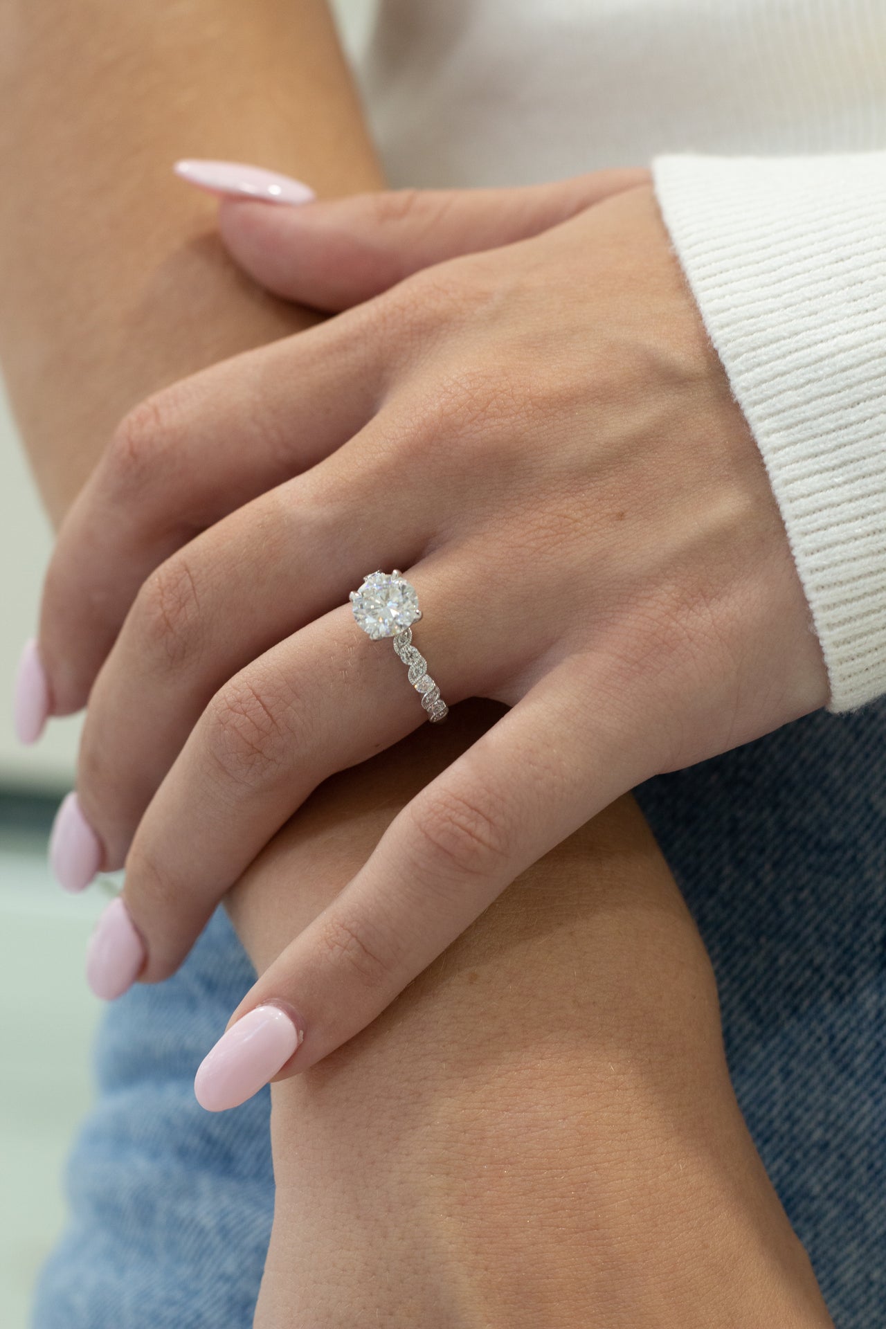 Moissanite Engagement & Wedding Rings Houston, TX & Gilbert, AZ