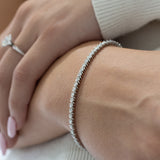 B014 ~ Moissanite S-Link Tennis Bracelet