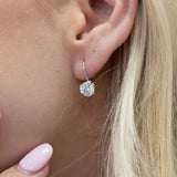 E121 ~ Moissanite  ~ Moissanite Dangle Earrings