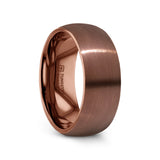 JAVA Domed with Brushed Finish Espresso Tungsten Band