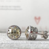 E104 ~ Moissanite Earrings