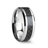 MAXIMUS Black Carbon Fiber Inlay Tungsten Carbide Wedding Band