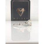 Ava ~ 18Kw 8X9Mm Elongated Cushion Moissanite Solitaire - Ring