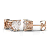 Earrings ~ 1.60Ct Heart Moissanite Earrings - Earrings