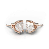 Earrings ~ 1.60Ct Heart Moissanite Earrings - Earrings