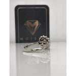 Eternal Collection - Halle ~ 18K 6.5Mm~ Round Moissanite Diamond Halo And Band - Ring