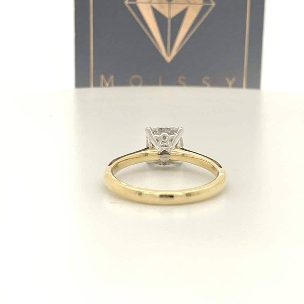Hannah ~ 14Kyw 7Mm Cushion Moissanite Solitaire - Ring