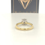 Hannah ~ 14Kyw 7Mm Cushion Moissanite Solitaire - Ring