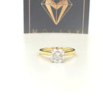 Hannah ~ 14Kyw 7Mm Cushion Moissanite Solitaire - Ring
