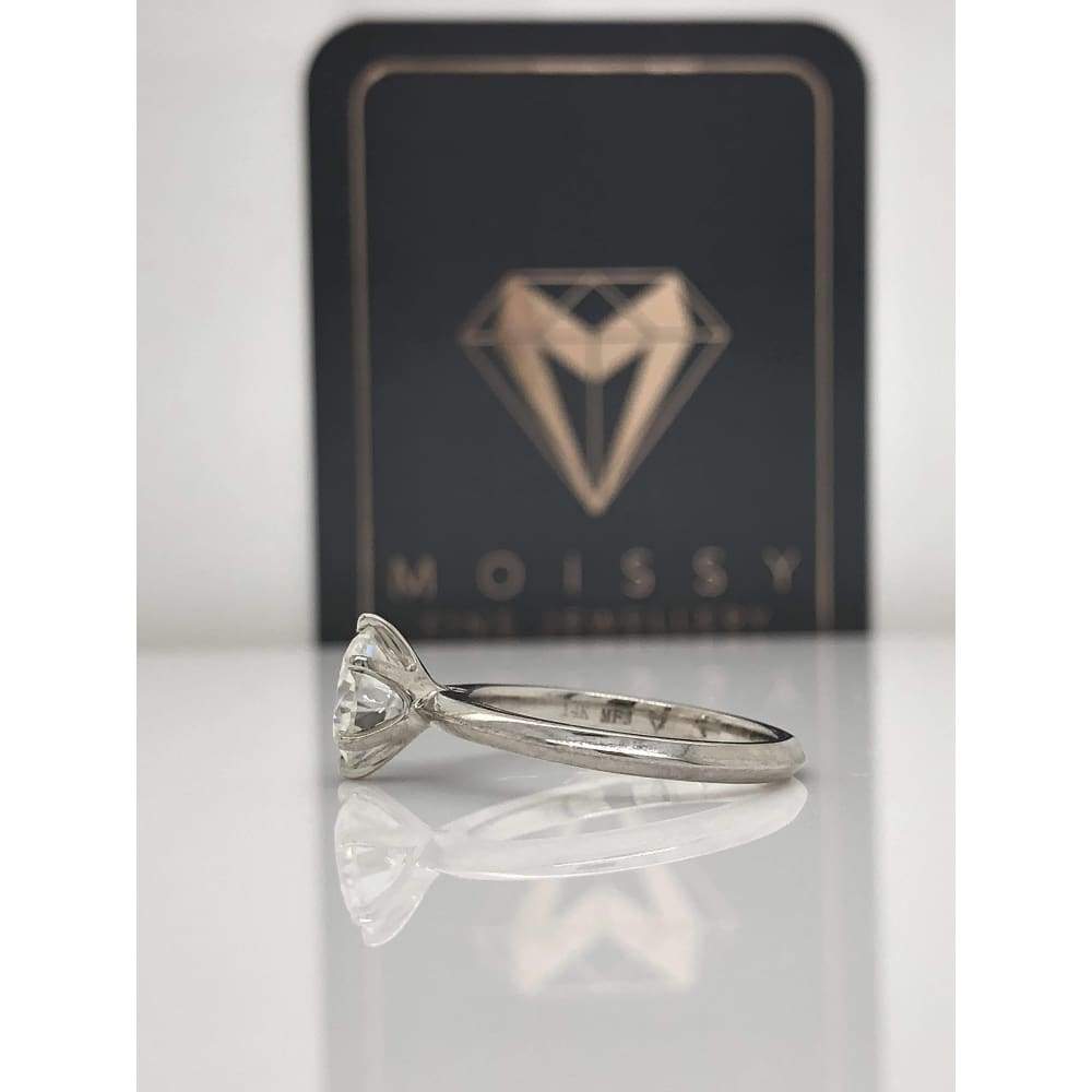Reagan ~ 14K 7Mm Round 1.25Ct Moissanite Solitaire - Ring