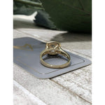 Taylor ~ 14Ky ~ 9Mm Round Moissanite Diamond Halo And Band - Ring
