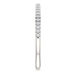 Wb066 ~ Diamond ~ .27Ct Round White Gold Wedding Band - Bands