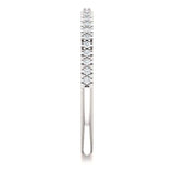 Wb066 ~ Diamond ~ .27Ct Round White Gold Wedding Band - Bands