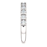 Wbm0081 ~ Moissanite ~ 0.72Ct White Gold French Set Wedding Band - Bands